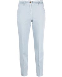 Jacob Cohen - Cropped-Hose Mit Logo-Stickerei - Lyst
