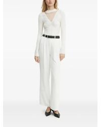 Guess - Geribbelde Trui Met Verfraaide Hals - Lyst