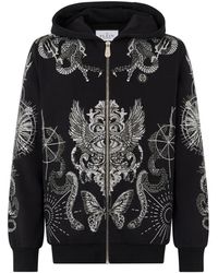Philipp Plein - Long-Sleeve Zip-Fastening Hoodie - Lyst