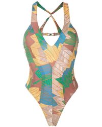 Amir Slama - Metallic Stitching Swimsuit - Lyst