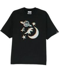 SPORT b. by agnès b. - Pixel Galaxy Graphic-Print T-Shirt - Lyst