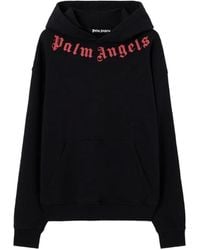 Palm Angels - Neck-Logo Hoodie - Lyst
