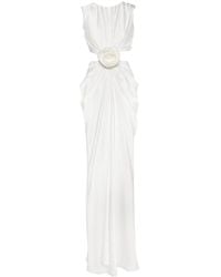 Ana Radu - Floral-Appliqué Maxi Dress - Lyst
