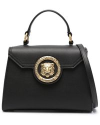 Just Cavalli - Tiger Head-plaque Faux-leather Tote Bag - Lyst