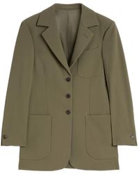 Jil Sander - Single-Breasted Wool Blazer - Lyst