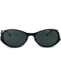 DIESEL - Lunettes De Soleil À Monture Ovale - Lyst