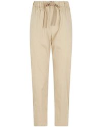 Semicouture - Buddy Drawstring-Waist Trousers - Lyst