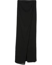 ANDAMANE - Draped-Detail High-Waisted Skirt - Lyst