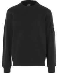 C.P. Company - Sweater Met Zak En Ronde Hals - Lyst