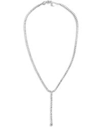 Hzmer Jewelry - Rhinestone-Embellished Lariat Necklace - Lyst