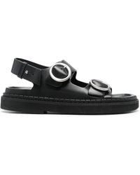 Ami Paris - Leather Sandals - Lyst