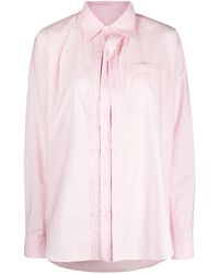 Y. Project - Asymmetrisch Shirt Van Katoenblend - Lyst