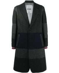 Valentino Garavani - Horizontal-Stripe Single-Breasted Coat - Lyst