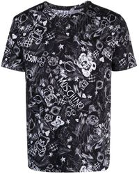 Moschino - Short Sleeve Print T Shirt - Lyst