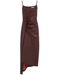 Rabanne - Asymmetric Ruched Dress - Lyst