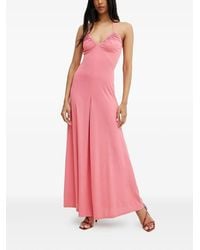Silvian Heach - Halterneck Midi Day Dress - Lyst