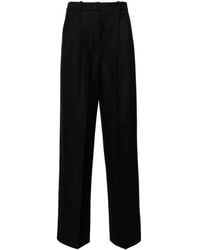 BOSS - Pleat-Detailed Virgin Wool Trousers - Lyst