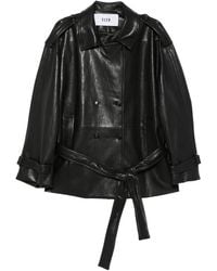 ELEH - Belted Double-Breasted Jacket - Lyst