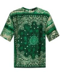 Roberto Cavalli - Bandana-Print T-Shirt - Lyst