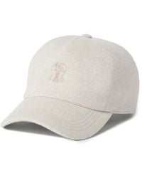 Brunello Cucinelli - Baseballkappe Mit Logo-Stickerei - Lyst