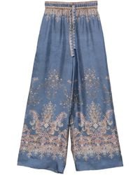 Zimmermann - Pantalon Ample À Motif Cachemire - Lyst