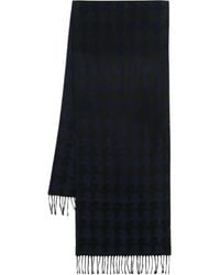 KARL LAGERFELD - Fringed Patterned Scarf - Lyst