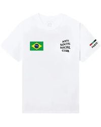 ANTI SOCIAL SOCIAL CLUB - Brazil-Flag Graphic-Print T-Shirt - Lyst