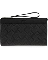 Ferragamo - Gancini Monogram Pouch - Lyst