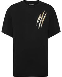 Philipp Plein - Claw-Print Cotton T-Shirt - Lyst