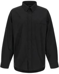 Balenciaga - Button-Fastening Cotton Shirt Jacket - Lyst
