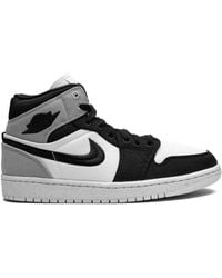 Nike - Air Jordan 1 Mid Canvas Mid-Top Trainers - Lyst