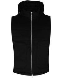 Tombolini - Gilet En Cachemire À Capuche - Lyst