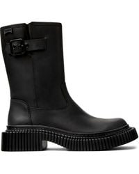 Camper - Pix Berlin Buckle-Fastening Leather Boots - Lyst