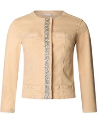 Liu Jo - Jacket With Jewel Appliqués - Lyst