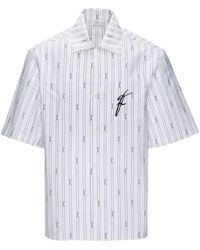 Ferragamo - Logo-print Short-sleeve Shirt - Lyst