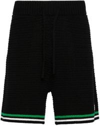 Casablancabrand - Logo-patch Crochet Tennis Shorts - Lyst