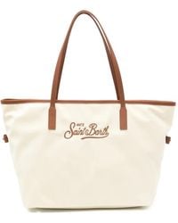 MC2 Saint Barth - City Logo-Embroidered Tote Bag - Lyst