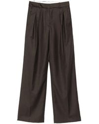 Loulou de Saison - Broek Met Geplooide Voorkant - Lyst