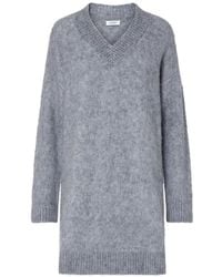 Liu Jo - Robe Courte En Laine Brossée - Lyst