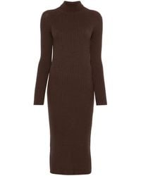 Twinset - Geribbelde Midi-Jurk - Lyst