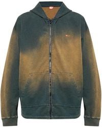DIESEL - Blaxt-Hood Hoodie Met Rits - Lyst