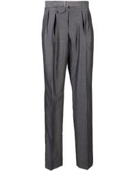 Maison Margiela - Belted Tapered Trousers - Lyst