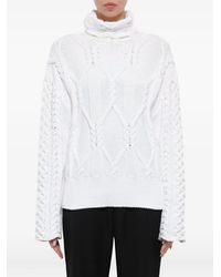 Juun.J - Rollkragenpullover Mit Zopfmuster - Lyst