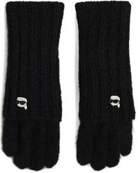 Karl Lagerfeld - Guantes de punto Ikon - Lyst