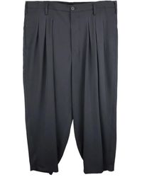 Yohji Yamamoto - Pleated-Wool Trousers - Lyst