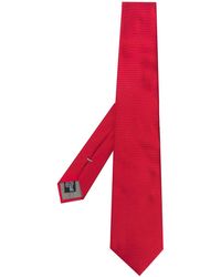 Emporio Armani Cravatta a coste - Rosso