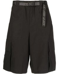 Off-White c/o Virgil Abloh - Industrial-belt Track Shorts - Lyst