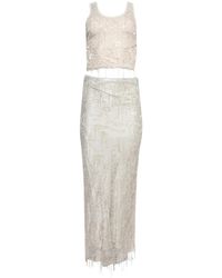 Christopher Esber - Encased Beaded Ivy Disconnect ドレス - Lyst