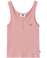 Chocoolate - Button Ribbed Tank Top - Lyst