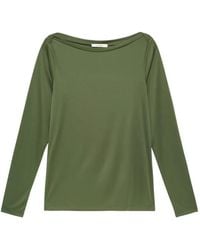 Maliparmi - Plane Poly Boat-Neck Long-Sleeve T-Shirt - Lyst
